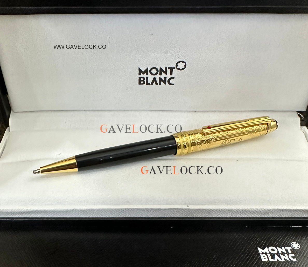 New Clone MontBlanc Around the World in 80 Days Doue 145 Gold Ballpoint